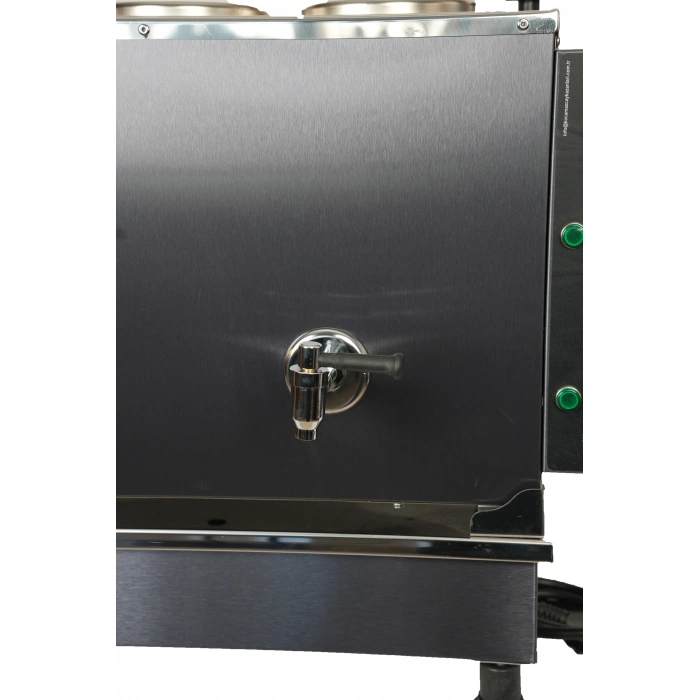 3lü Dekoratif İnox Elektrikli Pleytli Çay Kazanı