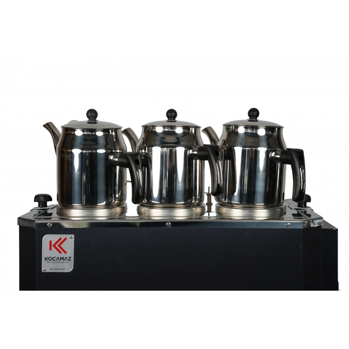 3lü Dekoratif İnox Çayland Elektrikli Çay Kazanı