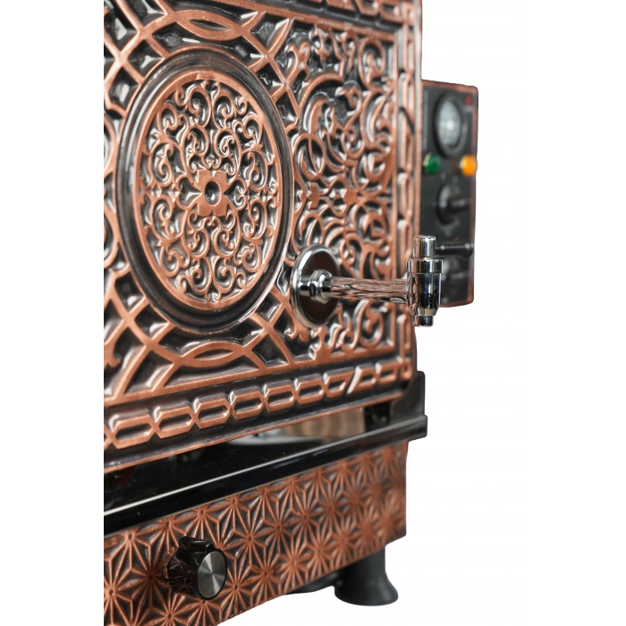 3lü Bakır Doğalgazlı ve Elektrikli Çay Kazanı