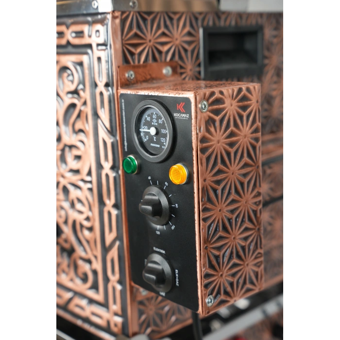 3lü Bakır Doğalgazlı ve Elektrikli Çay Kazanı