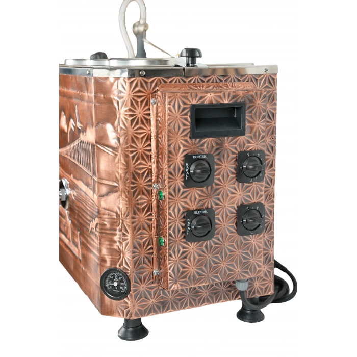 3lü Bakır Çayland Özel Desen Elektrikli Çay Kazanı