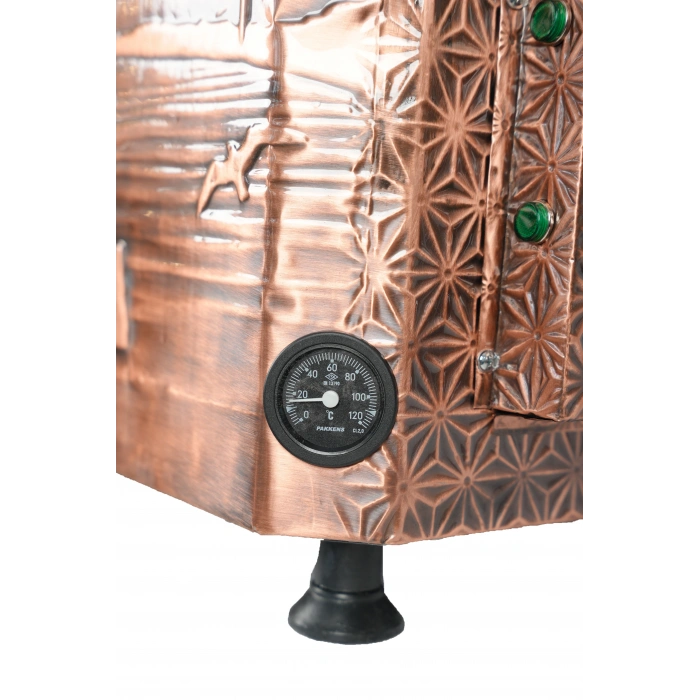 3lü Bakır Çayland Özel Desen Elektrikli Çay Kazanı