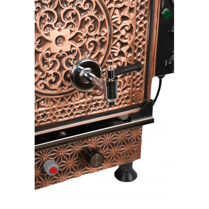 2li Bakır Sıfıra Sıfır Doğalgazlı ve Elektrikli Çay Kazanı