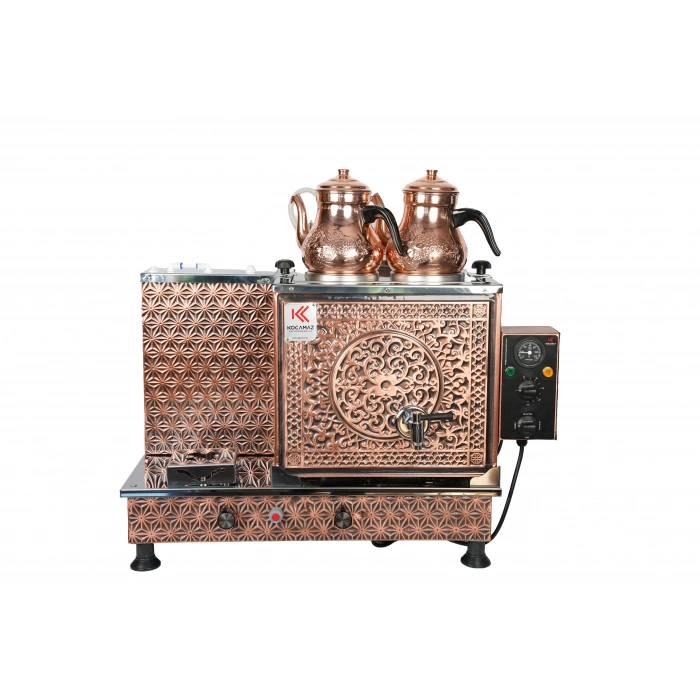 2li Bakır Doğalgazlı ve Elektrikli Çay Kazanı