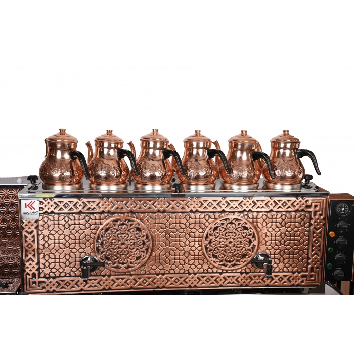 6lı Bakır Sıfıra Sıfır Doğalgaz ve Elektrikli Çay Kazanları
