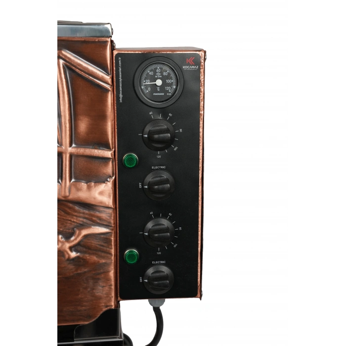 4lü Bakır Özel Desen Sıfıra Sıfır Elektrikli Çay Kazanı