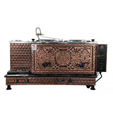 4lü Bakır Doğalgazlı ve Elektrikli Çay Kazanı