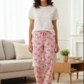 DESENLİ KADIN PİJAMA TEK ALT