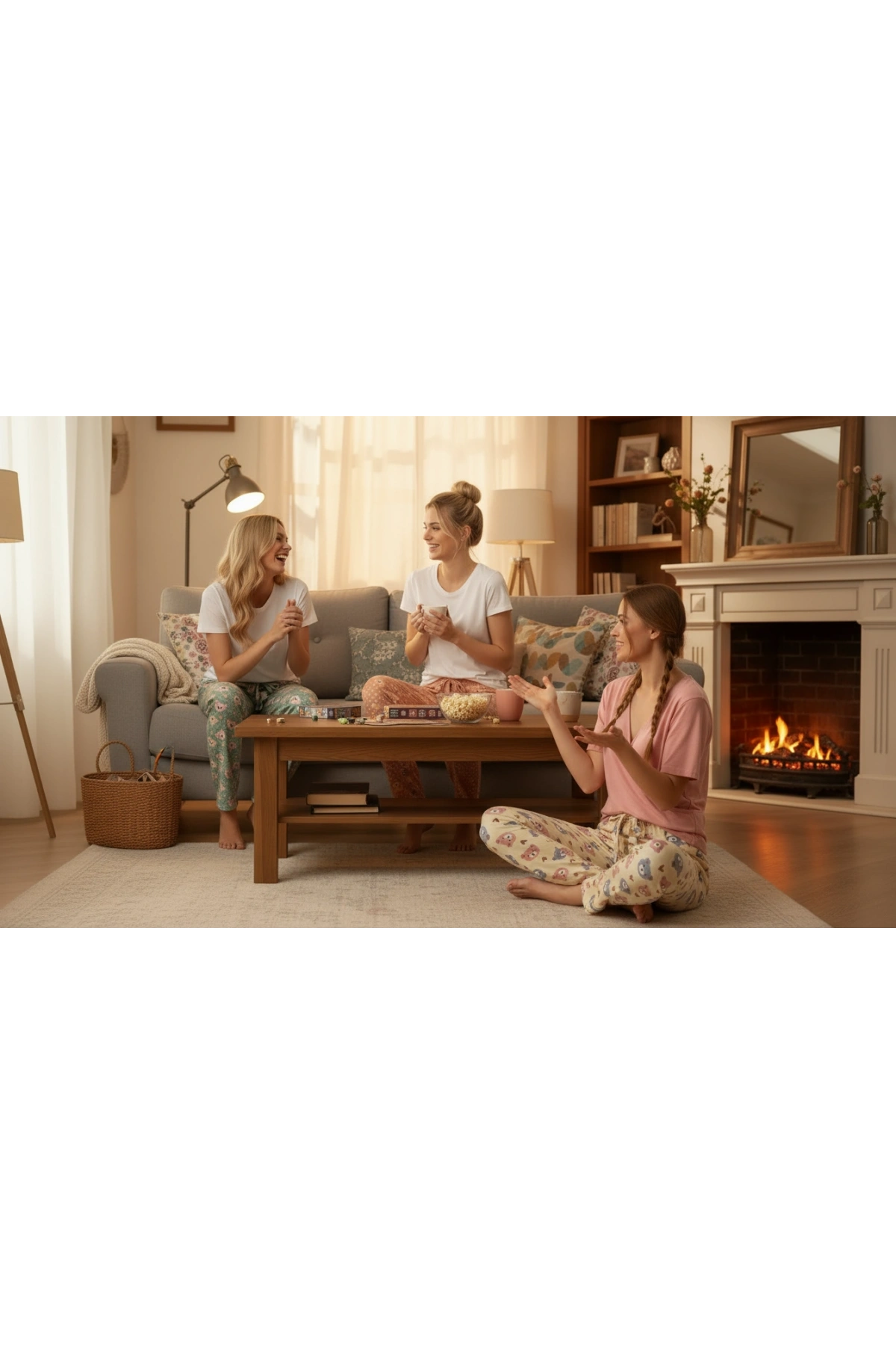 DESENLİ KADIN PİJAMA TEK ALT 3LÜ