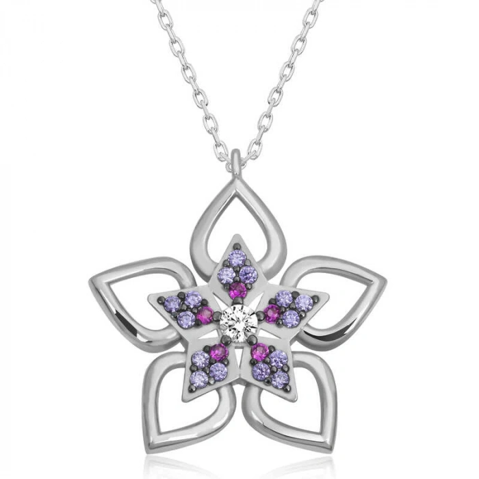 ​Gümüş Çiçek Kadın Kolye