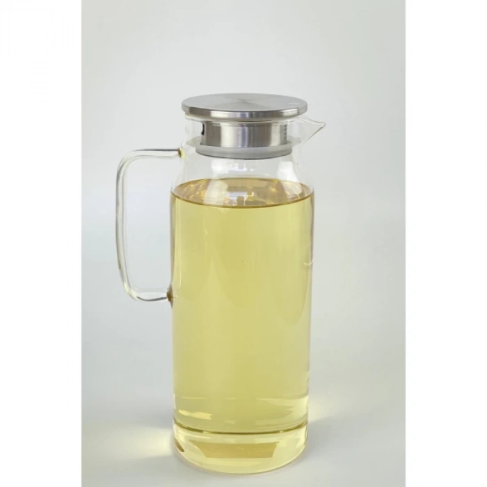 MDB 1500 ml Borosilikat Cam Su Sürahisi - Metal Kapaklı ve Isıya Dayanıklı