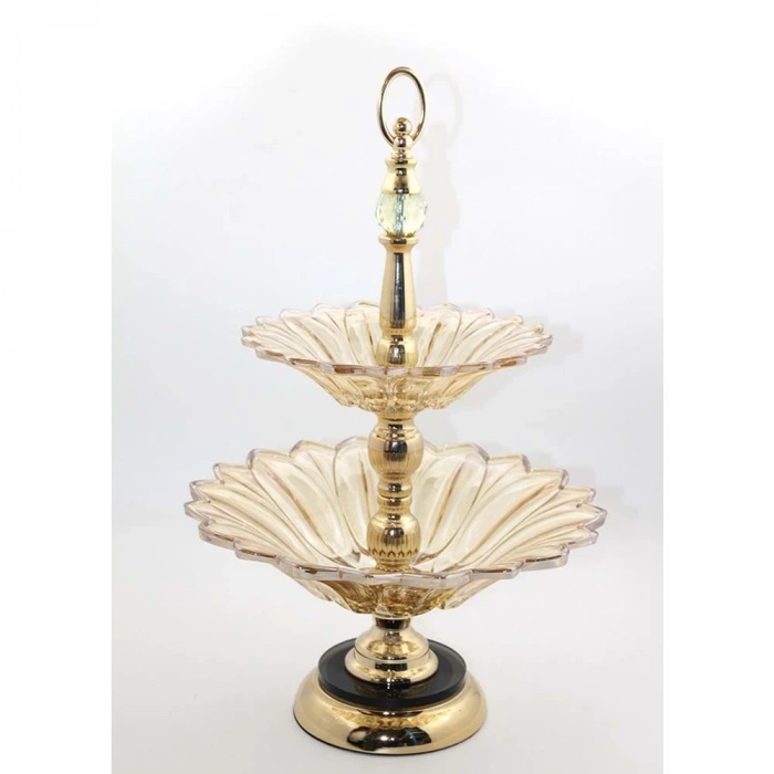 2 Katlı Cam Şekerlik