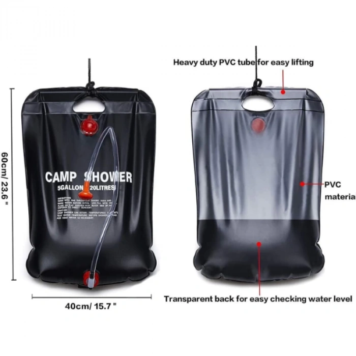 MDB 20 Litre Solar Isıtıcılı Kamp Duş Torbası