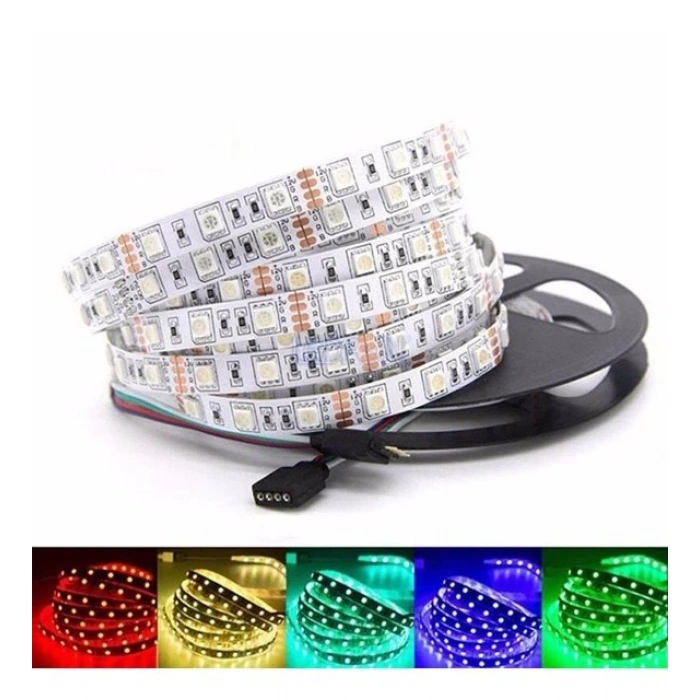3 Çipli RGB İç Mekan Şerit Led 5 Metre Dekoratif Aydınlatma