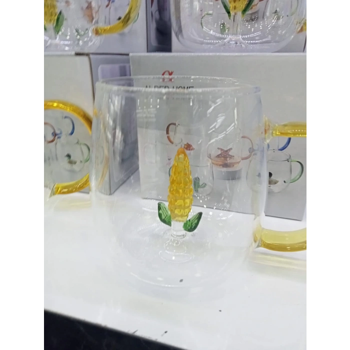 MDB 3D Mısır Figürlü Kupa Bardak