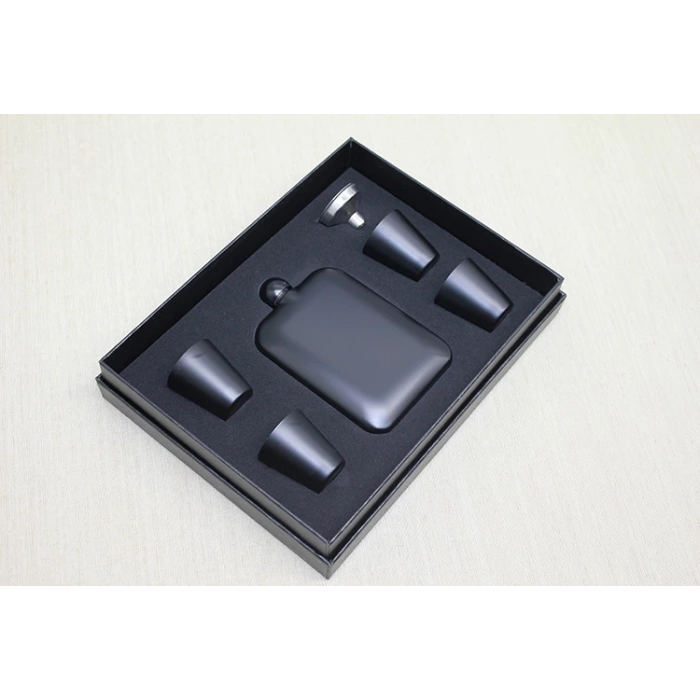 MDB 4 Shot Bardaklı Matara Seti Siyah