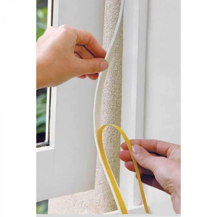 5 Adet 9 Metre Pencere Izolasyon Bandı Yapışkanlı Cam Yalıtım Süngeri Rüzgar Soğuk Kesici