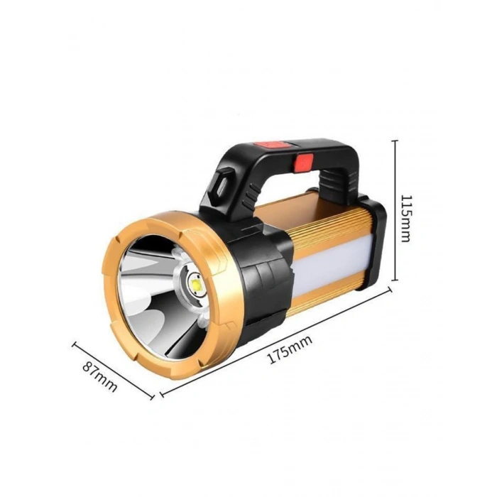 6 Mod Şarjlı EL Feneri Projektör Tipi