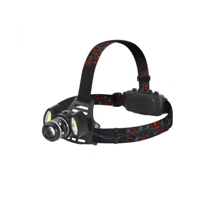 6000 LÜMEN 3 BAŞLIK ŞARJLI KAFA LAMBASI