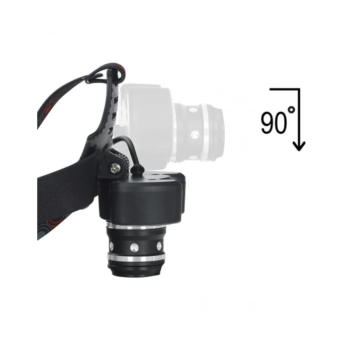 6000 LÜMEN 3 BAŞLIK ŞARJLI KAFA LAMBASI