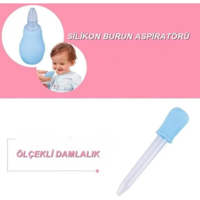 MDB 8 Parça Bebek Bakım Seti Mavi Renk