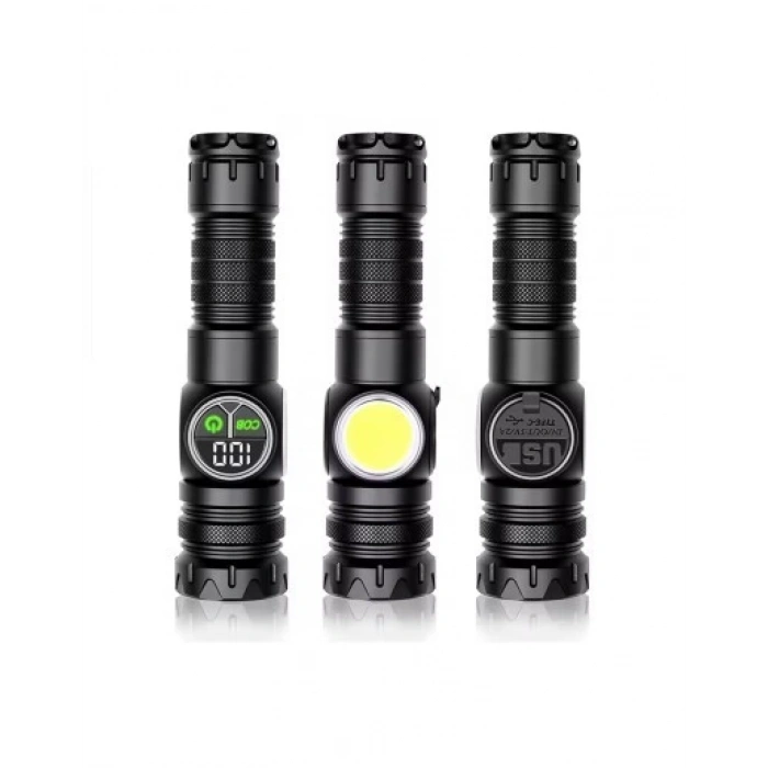 9 MOD ŞARJLI KAMP LAMBASI EL FENERİ