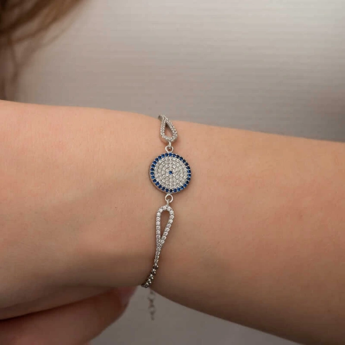 925 Ayar Gümüş Nazar Bileklik