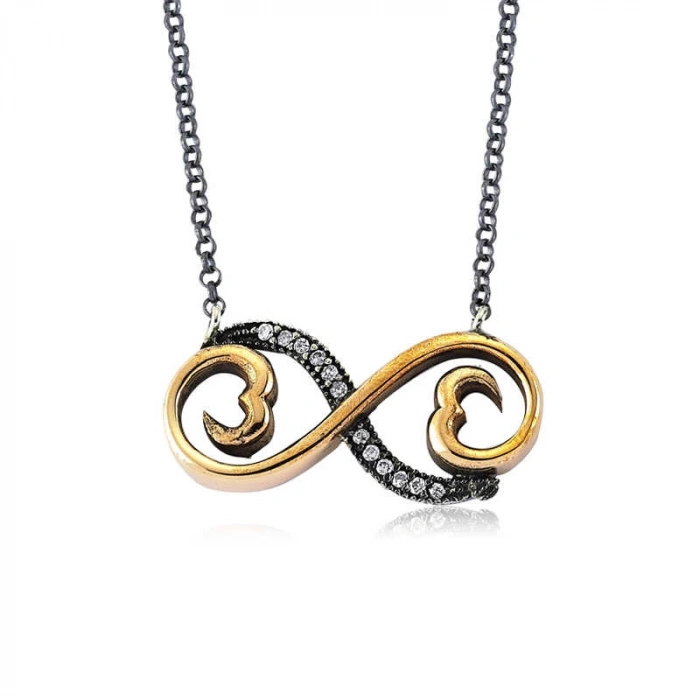 925 Ayar Gümüş Otantik Sonsuzluk Kadın Gümüş Kolye