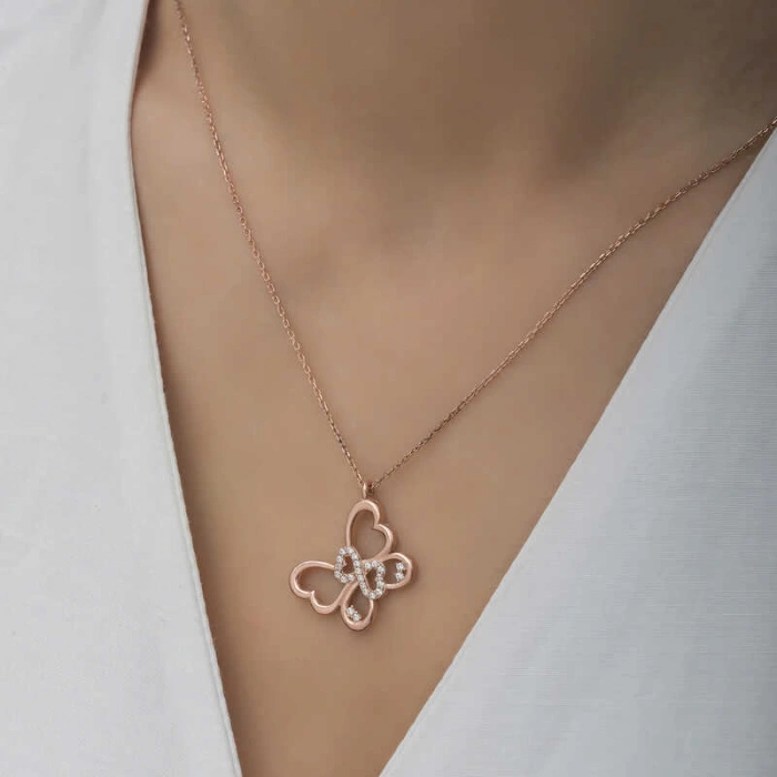925 Ayar Gümüş Sonsuzluk Kelebek Kadın Gümüş Kolye