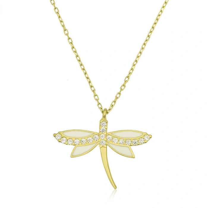 925 Ayar Gümüş Yusufçuk Bayan Gümüş Kolye