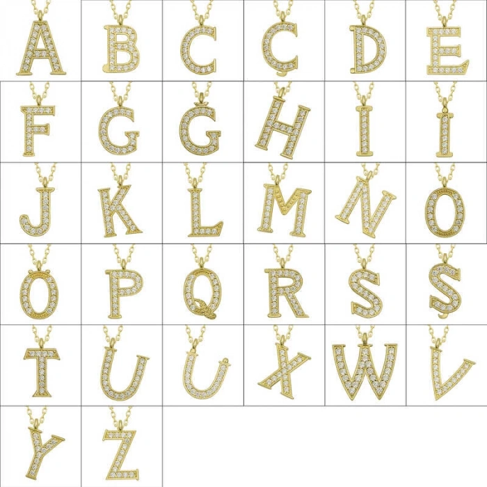 925 Ayar Gümüş Z Harfi Kadın Gümüş Kolye