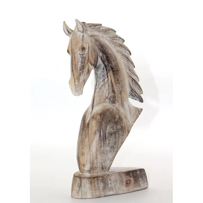 MDB Ahşap At Büstü 30 cm