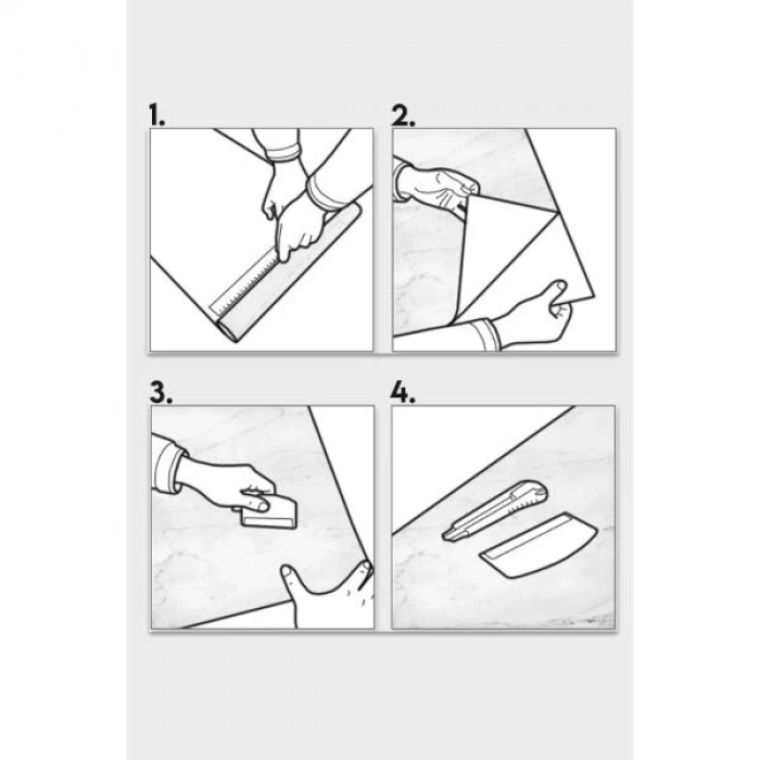 MDB Ahşap Görünümlü Kendinden Yapışkanlı Kaplama Folyosu 5 Metre