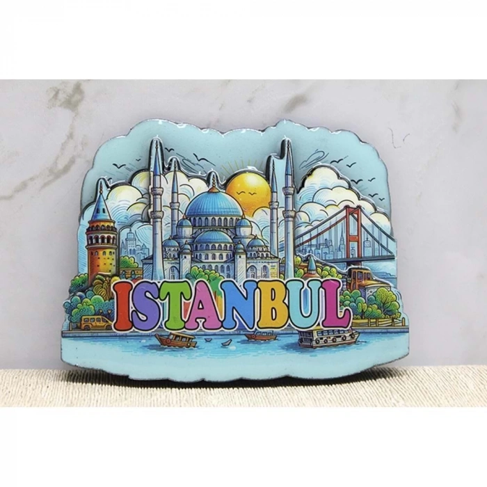 Ahşap İstanbul Temalı Magnet