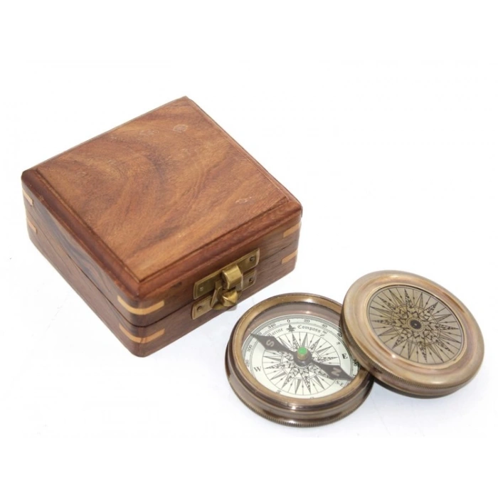 MDB Ahşap Kutulu Pusula Model 1