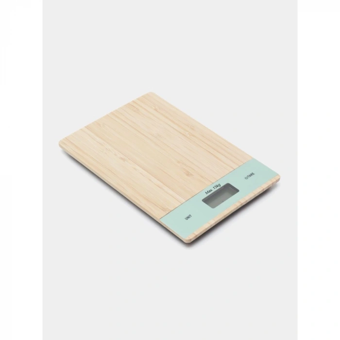 Ahşap Lüks Dijital Ekranlı 15 Kg 1 Gr Hassas Elektronik Mutfak Terazisi