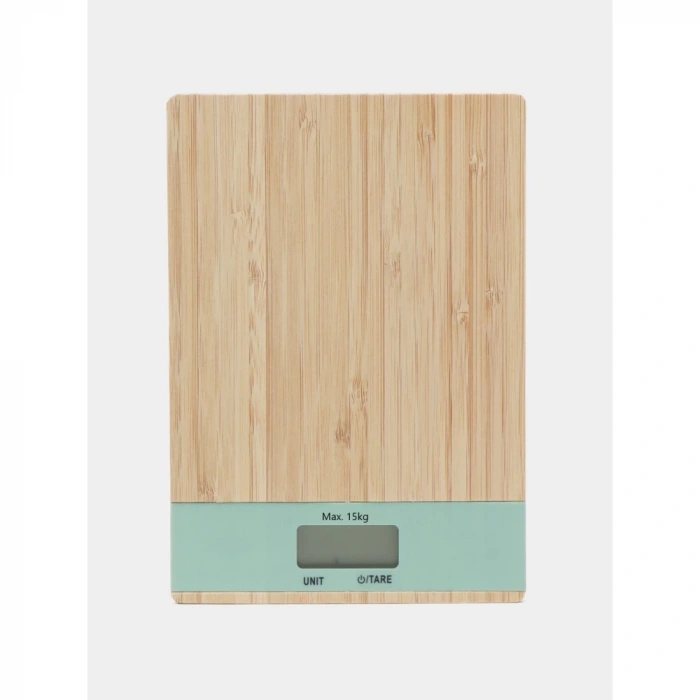 Ahşap Lüks Dijital Ekranlı 15 Kg 1 Gr Hassas Elektronik Mutfak Terazisi