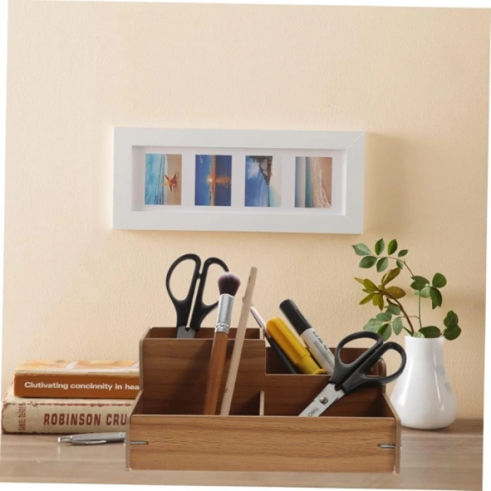 MDB Ahşap Masa Üstü Düzenleyici Kutu