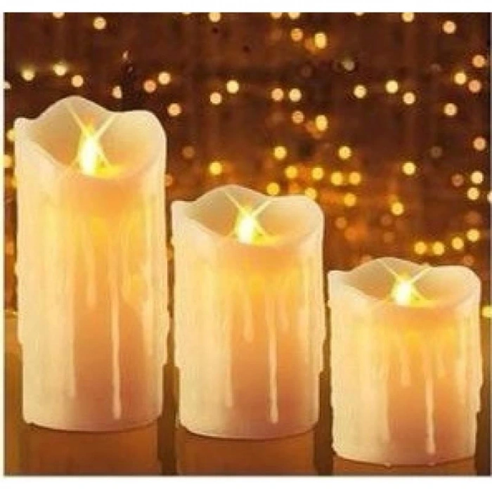 Alevsiz Titreyen Pilli Mum Seti 3Lü