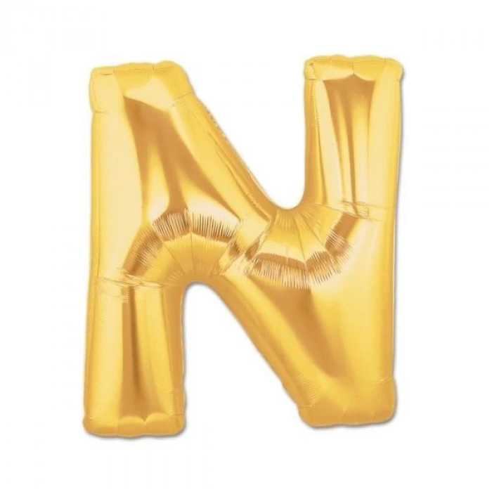 MDB Altın Sarısı Folyo Harf Balon 1 Metre