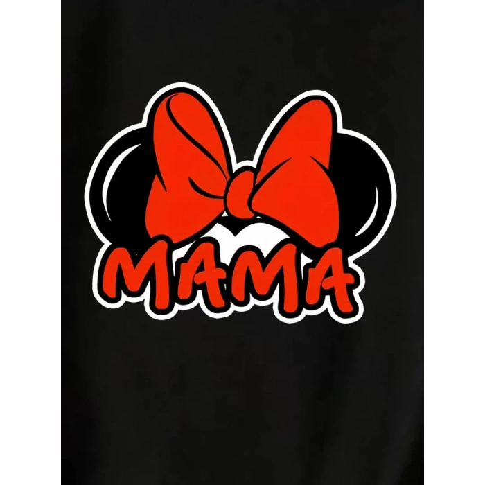 MDB Anneler Günü Baskılı Tshirt  iyah