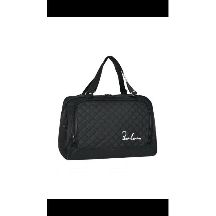 Askılıklı Spor El Valizi Büyük Boy Su Geçirmez El Çantası Siyah