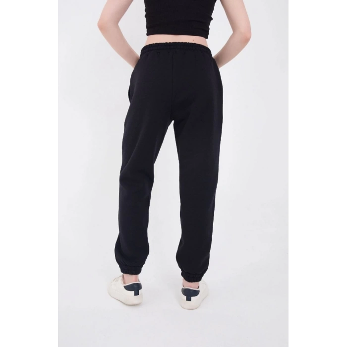 MDB astikli Üç İplik Baskılı Eşofman Pantolon  acivert