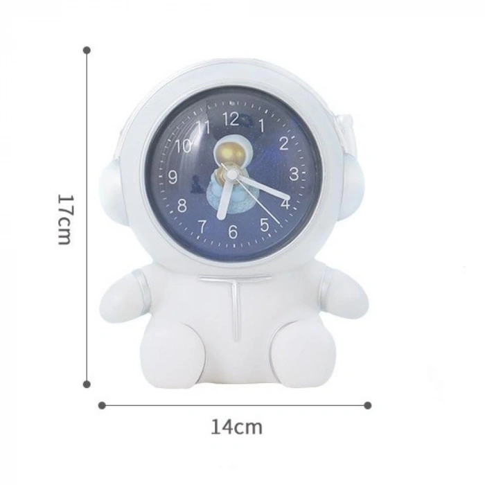 Astronot Şeklinde Kumbaralı Masa Saati Büyük Boy