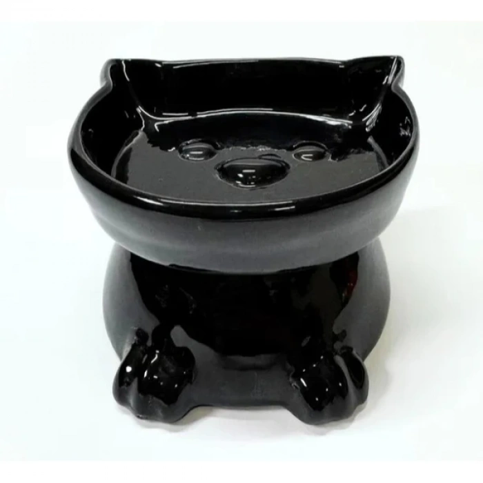 MDB Ayaklı Kulaklı Seramik Mama Kabı