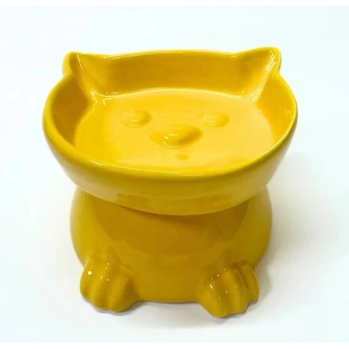 MDB Ayaklı Kulaklı Seramik Mama Kabı