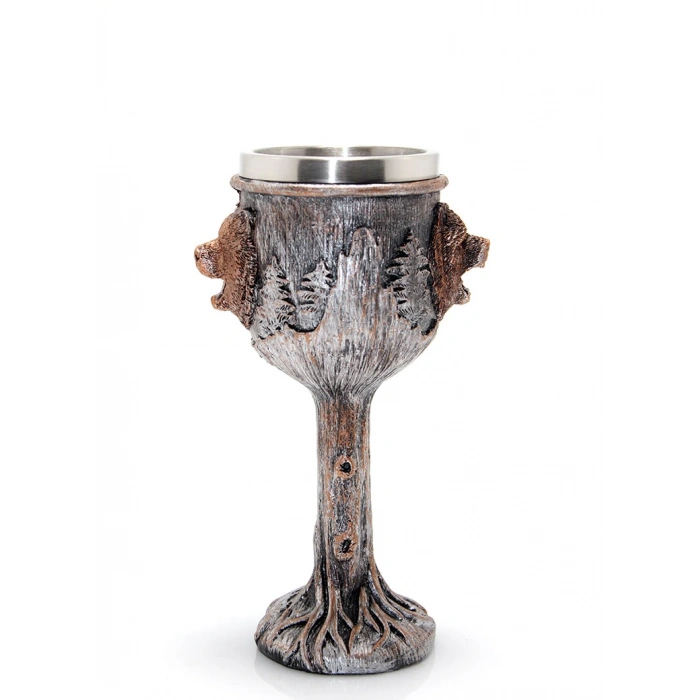 MDB Ayı Tasarımlı Paslanmaz Çelik Kadeh Bardak