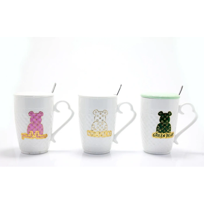 MDB Ayıcık Tasarımlı Porselen Kupa Bardak