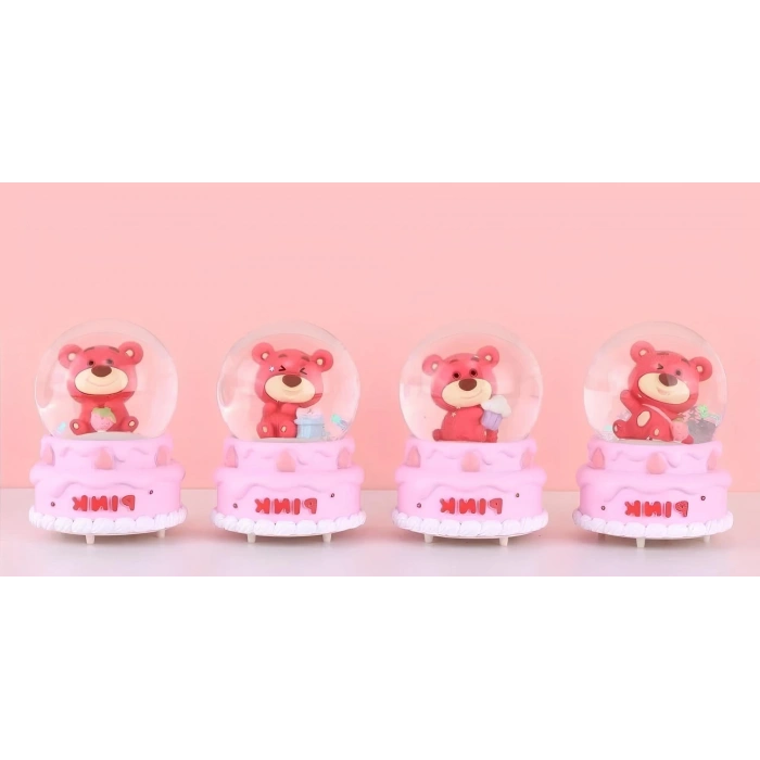 MDB Ayıcıklı Işıklı Kar Küresi 7 Cm