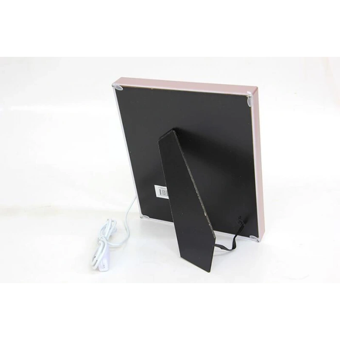 Ayna Led li Çerçeve Led Işıklı Kalpli Fotoğraf Çerçevesi